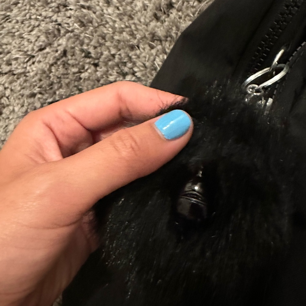 Large Kipling Backpack With Monkey Fluff Ball - image 2